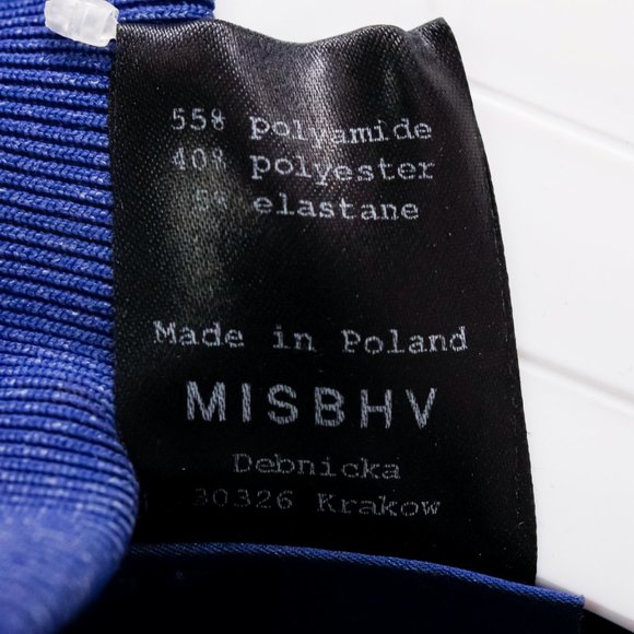 Kith x MISBHV Blue Active Long Sleeve Crop Top - Picture 9 of 9